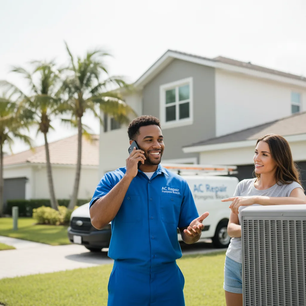 AC Repair Pompano Beach customer support in Huntertown